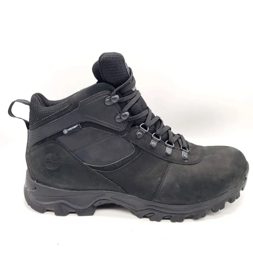 TIMBERLAND Mt Maddsen Hiking Boots Men's Size 13 Mid Waterproof Work Black 2731R